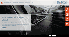 Desktop Screenshot of credocom.dk